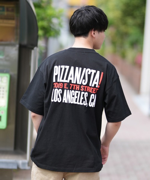 PIZZANISTA!(ピッザニスタ)の「【ムラサキスポーツ限定】PIZZANISTA/ピッザニスタ 半袖Tee オーバーサイズ ユニセックス PNTM242-01(Tシャツ/カットソー・メンズ・ホワイト/ブラック・XL/L/M)」の11枚目の写真