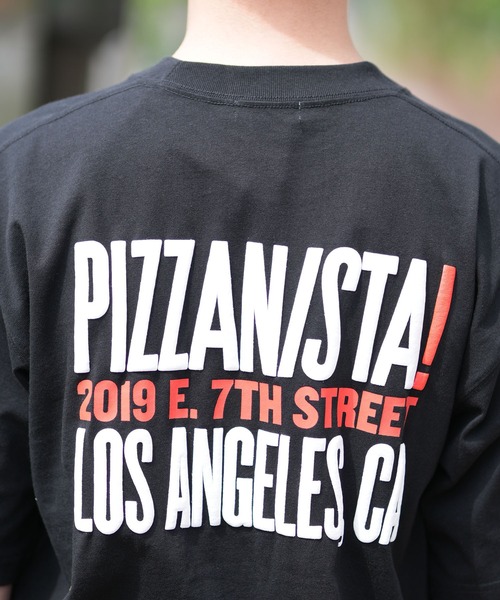 PIZZANISTA!(ピッザニスタ)の「【ムラサキスポーツ限定】PIZZANISTA/ピッザニスタ 半袖Tee オーバーサイズ ユニセックス PNTM242-01(Tシャツ/カットソー・メンズ・ホワイト/ブラック・XL/L/M)」の14枚目の写真
