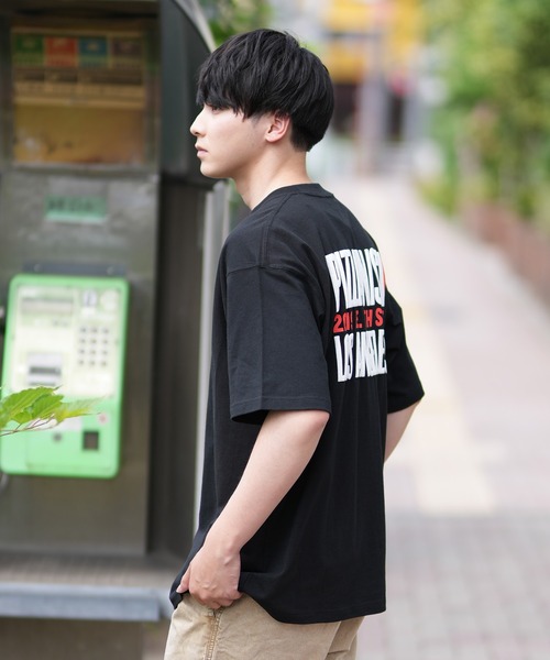 PIZZANISTA!(ピッザニスタ)の「【ムラサキスポーツ限定】PIZZANISTA/ピッザニスタ 半袖Tee オーバーサイズ ユニセックス PNTM242-01(Tシャツ/カットソー・メンズ・ホワイト/ブラック・XL/L/M)」の10枚目の写真