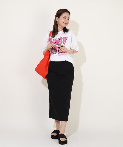 BABYDOLL(ベビードール)の「親子お揃い サングラス ワッペンロゴ Tシャツ 9523A(Tシャツ/カットソー・レディース・ホワイト系1/ホワイト系2・M/S/L/XL)」の7枚目の写真