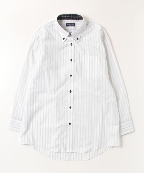 TOKYO SHIRTS(トウキョウシャツ)の「形態安定ノーアイロン ドゥエボットーニ 長袖ビジネスワイシャツ(ビジネスシャツ・メンズ・グレー・首回り43cm-裄丈86cm/首回り42cm-裄丈86cm/首回り42cm-裄丈82cm/首回り41cm-裄丈86cm/首回り41cm-裄丈82cm/首回り39cm-裄丈84cm/首回り39cm-裄丈80cm/首回り37cm-裄丈80cm/首回り43cm-裄丈82cm/首回り37cm-裄丈84cm)」の5枚目の写真
