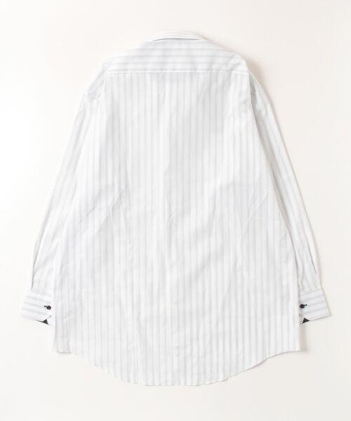 TOKYO SHIRTS(トウキョウシャツ)の「形態安定ノーアイロン ドゥエボットーニ 長袖ビジネスワイシャツ(ビジネスシャツ・メンズ・グレー・首回り43cm-裄丈86cm/首回り42cm-裄丈86cm/首回り42cm-裄丈82cm/首回り41cm-裄丈86cm/首回り41cm-裄丈82cm/首回り39cm-裄丈84cm/首回り39cm-裄丈80cm/首回り37cm-裄丈80cm/首回り43cm-裄丈82cm/首回り37cm-裄丈84cm)」の6枚目の写真