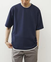 MASTER FRAME | 【MASTER FRAME/マスターフレーム】エステルスパンリップルクルーネックTシャツ(Tシャツ/カットソー)