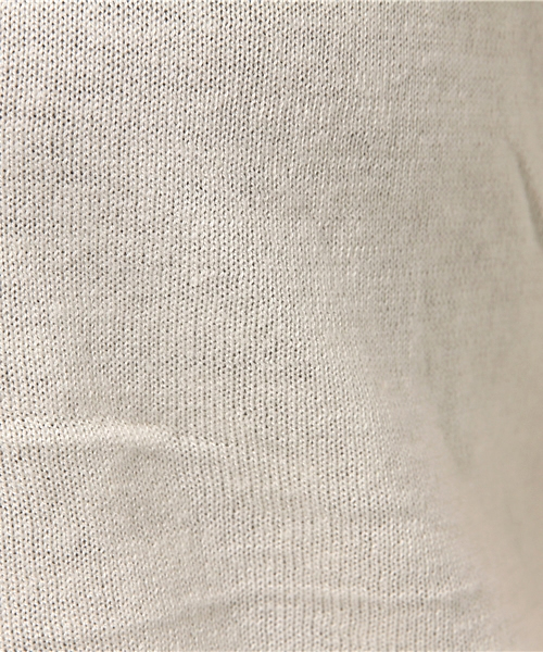 Green Parks(グリーンパークス)の「Uハイゲージ7分袖ニットプルオーバー(ニット/セーター・レディース・ネイビー/レッド/アイボリー/杢グレー・FREE)」の11枚目の写真