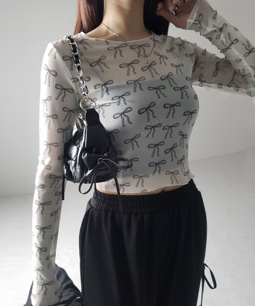 me+em select（ミームセレクト）の「【 2color 】リボンメローシアー