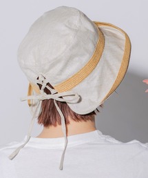 14+（イチヨンプラス）の「リネンブレード掛け合わせポニーテールハット（ハット）」