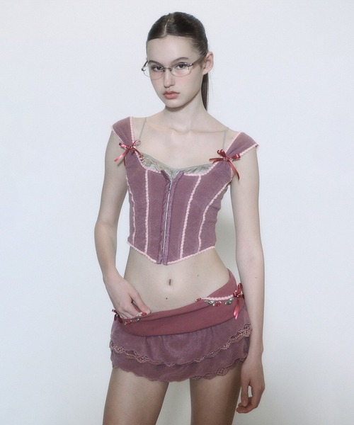 SCULPTOR（スカルプター）の「Rosy Terry Corset Top/ロージー