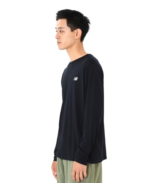 NEW BALANCE（ニューバランス）の「Go To ロングスリーブTシャツ（Tシャツ/カットソー・メンズ・ブラック/ライトグレー・SMALL/MEDIUM/LARGE/X-LARGE/XX-LARGE）」の3枚目の写真