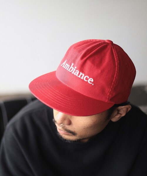 B:MING by BEAMS(ビーミングバイビームス)の「ambiance / Logo Cap(キャップ・メンズ・ブラック/ナチュラル/レッド・ONE SIZE)」の11枚目の写真