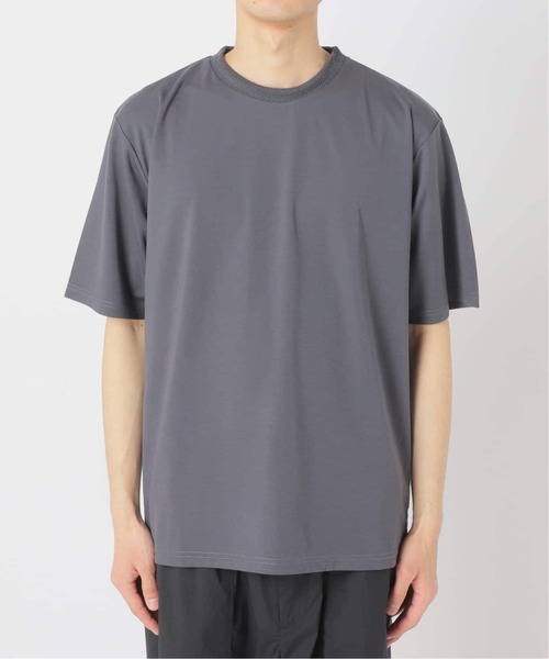 EDIFICE（エディフィス）の「《追加》シルクミックス ジャカードネック Tシャツ（Tシャツ/カットソー・メンズ・グレー/ホワイト/ブラック・LARGE/MEDIUM/SMALL）」の15枚目の写真