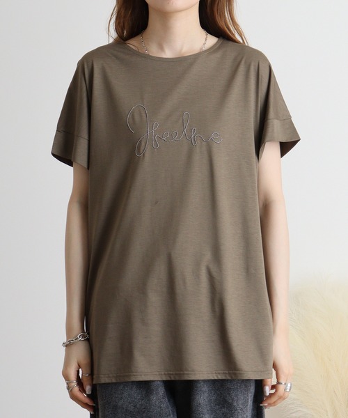 セール】Anna Nicola ボールチェーンロゴチュニック（Tシャツ