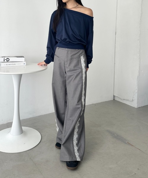 セール】ワンショルダースウェットトップス（スウェット）｜CLEA