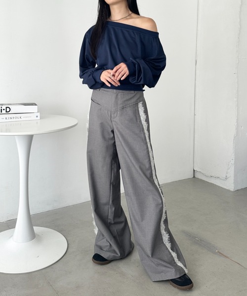 セール】ワンショルダースウェットトップス（スウェット）｜CLEA