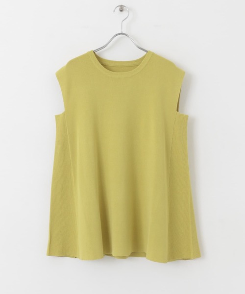 SENSE OF PLACE by URBAN RESEARCH(センスオブプレイスバイアーバンリサーチ)の「フレンチスリーブフレアチュニックセーター(ニット/セーター・レディース・ブラック/チャコールグレー/オフホワイト/ブラウン/イエロー・ONE)」の14枚目の写真