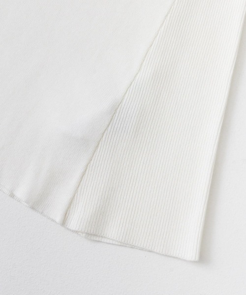 SENSE OF PLACE by URBAN RESEARCH(センスオブプレイスバイアーバンリサーチ)の「フレンチスリーブフレアチュニックセーター(ニット/セーター・レディース・ブラック/チャコールグレー/オフホワイト/ブラウン/イエロー・ONE)」の11枚目の写真