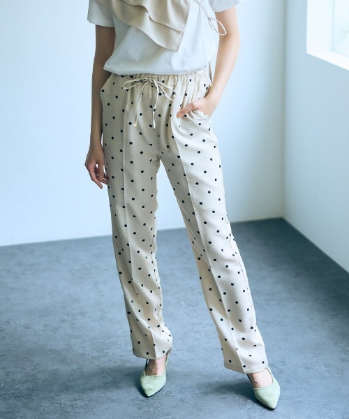 MARKAWARE テーパードパンツ サイズ3 TRIPLE PLEATED EASY TROUSERS ORGANIC VOILE YARN TWILL