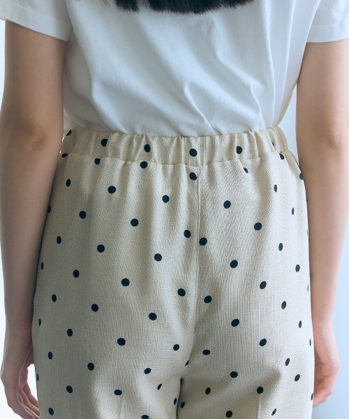 slattgir(スラットジール)の「高身長 ブッチャードットテーパードパンツ(トールサイズ)Essenave(その他パンツ・レディース・ベージュ系/ブラック系・LL/L/M)」の17枚目の写真