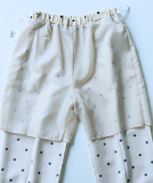 slattgir(スラットジール)の「高身長 ブッチャードットテーパードパンツ(トールサイズ)Essenave(その他パンツ・レディース・ベージュ系/ブラック系・LL/L/M)」の21枚目の写真