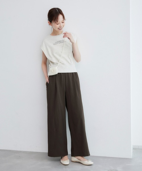 ROPE' PICNIC（ロペピクニック）の「【3サイズ展開】イージーワイドパンツ（その他パンツ・レディース・ダークブラウン/グレー系その他/ブラック・40/36/38）」の13枚目の写真