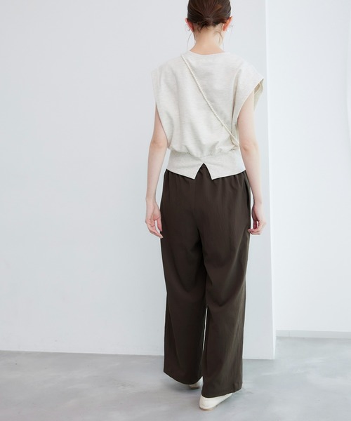 ROPE' PICNIC（ロペピクニック）の「【3サイズ展開】イージーワイドパンツ（その他パンツ・レディース・ダークブラウン/グレー系その他/ブラック・40/36/38）」の14枚目の写真