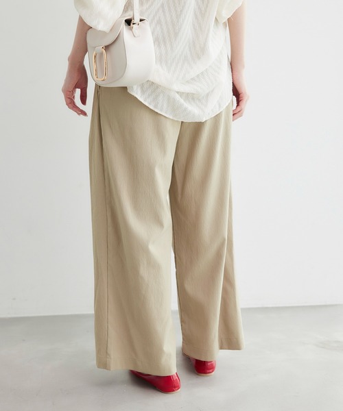 ROPE' PICNIC（ロペピクニック）の「【3サイズ展開】イージーワイドパンツ（その他パンツ・レディース・ダークブラウン/グレー系その他/ブラック・40/36/38）」の22枚目の写真