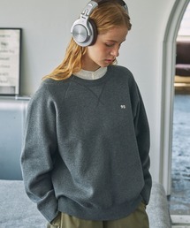 MONO-MART | ナンバリング刺繍 ウォッシャブル スウェットライク ビッグニット(ニット/セーター)