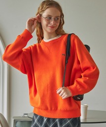 ニット/セーター（オレンジ/橙色系・クルーネック(丸首