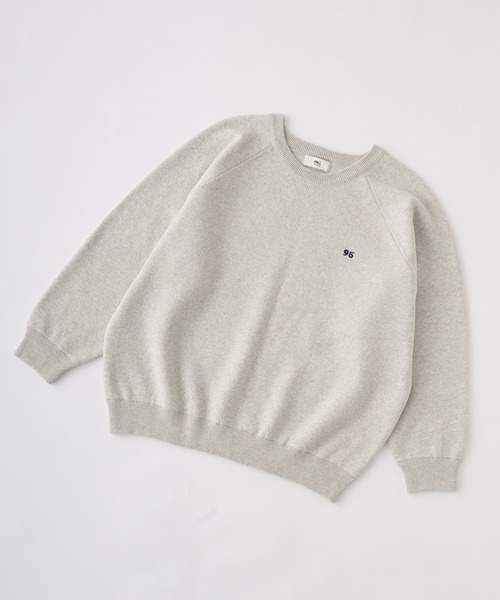 MONO-MART（モノマート）の「ナンバリング刺繍 ウォッシャブル スウェットライク ビッグニット（ニット/セーター・レディース・ブラウン/オートミール/スミクロ/ネイビー/アイボリー/杢グレー/チャコールグレー/レッド/オレンジ/マスタード/カーキ/ブラック・FREE）」の22枚目の写真