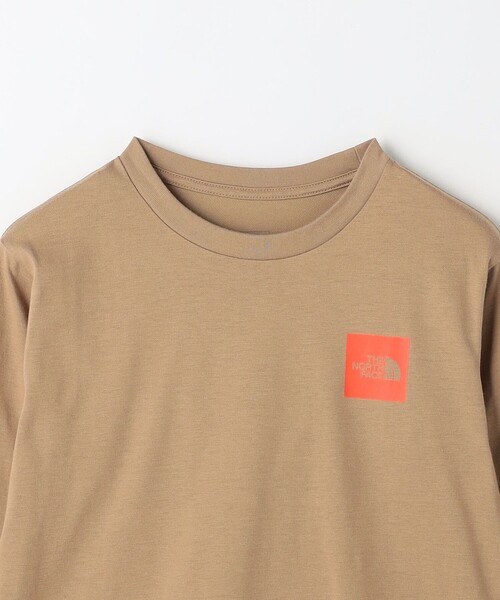 THE NORTH FACE（ザノースフェイス）の「＜THE NORTH FACE＞ロングスリーブ スモールスクエア ロゴTシャツ / キッズ  140cm-150cm（Tシャツ/カットソー・キッズ・ブラック/ホワイト/ベージュ・140cm/150cm）」の16枚目の写真