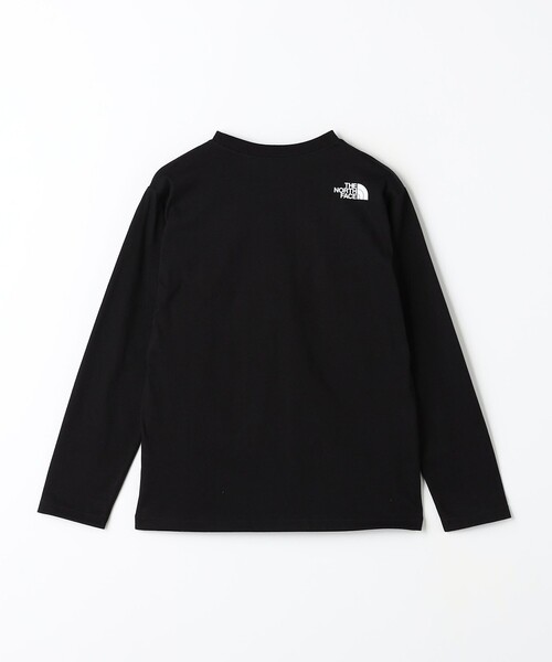 THE NORTH FACE（ザノースフェイス）の「＜THE NORTH FACE＞ロングスリーブ スモールスクエア ロゴTシャツ / キッズ  140cm-150cm（Tシャツ/カットソー・キッズ・ブラック/ホワイト/ベージュ・140cm/150cm）」の8枚目の写真