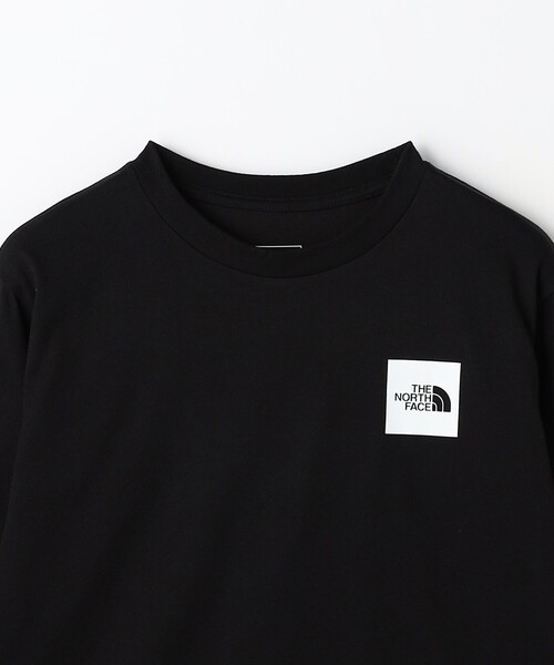 THE NORTH FACE（ザノースフェイス）の「＜THE NORTH FACE＞ロングスリーブ スモールスクエア ロゴTシャツ / キッズ  140cm-150cm（Tシャツ/カットソー・キッズ・ブラック/ホワイト/ベージュ・140cm/150cm）」の9枚目の写真