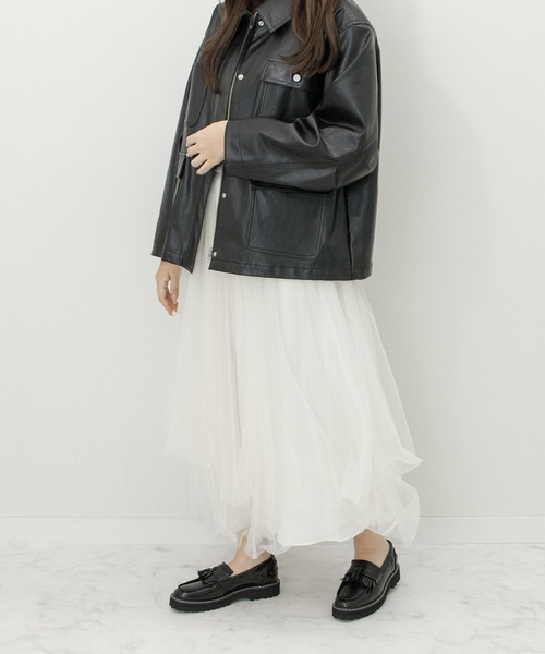 Bridget Birkin(ブリジットバーキン)の「【Bridget Birkin】厚底タッセルローファー(541631)(ローファー・レディース・ブラック・L/M/S/LL)」の8枚目の写真
