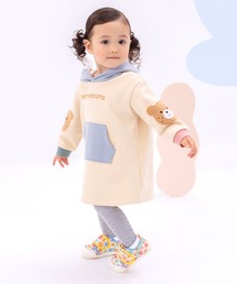 HOT BISCUITS（ホットビスケッツ）の「【NEW Color Series】裏毛パイル素材 パステルカラー フーディワンピース（ワンピース・キッズ）」