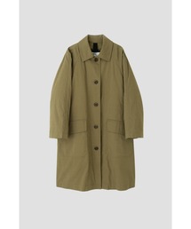 MHL WORN COTTON NYLON ブラック ステンカラーコート MHL WORN COTTON NYLON ブラック ステンカラーコート
