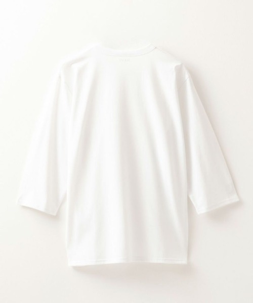 NAVY(ネイビー)の「【ベーシック】クルーネック7分袖Tシャツ(Tシャツ/カットソー・メンズ・ブラック/グレイッシュベージュ/チャコールグレー/ホワイト・S/M/L/XL)」の11枚目の写真