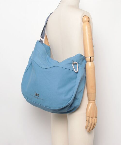 セール】Lee/リー ラウンドキャンバスロゴ刺繍入りBIGショルダー