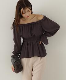 PROPORTION BODY DRESSING | 楊柳ギャザーオフショルブラウス / 1214210919(シャツ/ブラウス)