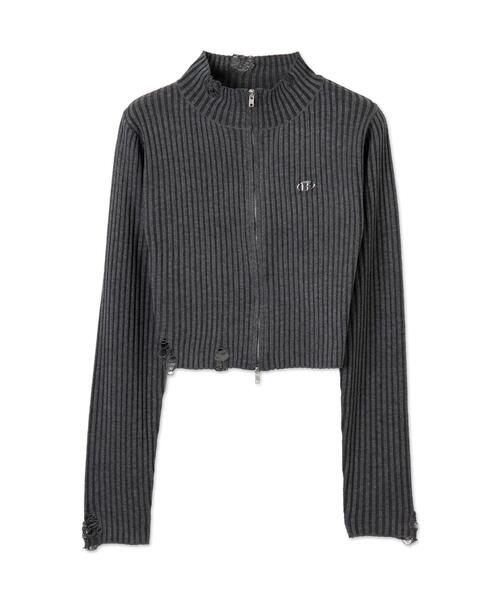 WEGO(ウィゴー)の「WEGO/ドライバーズダメージニットトップス(ニット/セーター・レディース・ブラウン/スミクロ・FREE)」の15枚目の写真