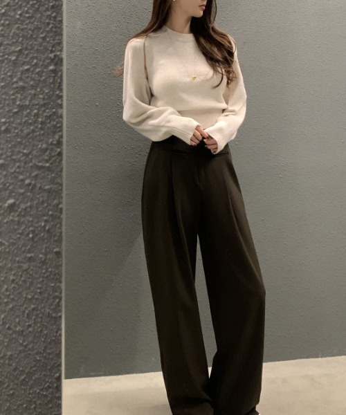 FREE STYLISTS(フリー スタイリスト)の「YUGA_YGMC ノースリーブインナー+ ボレロ ニットトップス(ニット/セーター・レディース・ブラック/オフホワイト/ライトグレー・FREE)」の13枚目の写真