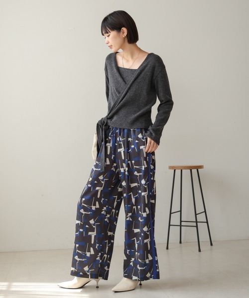 Bou Jeloud(ブージュルード)の「幾何学柄ラインパンツ(その他パンツ・レディース・ブラック/ブルー・38)」の20枚目の写真