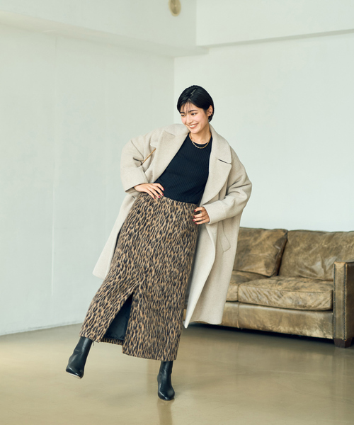 TICCA（ティッカ）の「【TICCA/ティッカ】レオパードシャギースカート