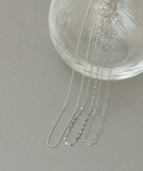 NOIR DE POUPEE（ノワールドプーペ）の「flavor ライトオーバルチェーン60cm　silver925（ネックレス・レディース・シルバー/ゴールド・FREE）」の11枚目の写真