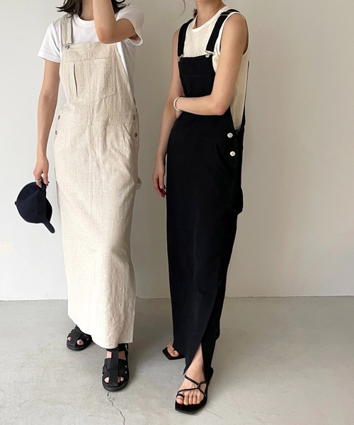 CANAL JEAN　キャナルジーン　RCW　サロペット　ブラック CANAL JEANキャナルジーンRCWサロペットブラック