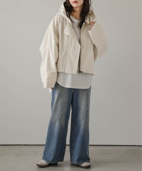 AMELY(エミリー)の「マウンテンパーカーブルゾン(マウンテンパーカー・レディース・アイボリー/ベージュ/ブラック・フリー)」の4枚目の写真