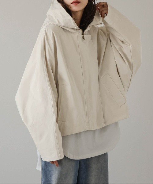 AMELY(エミリー)の「マウンテンパーカーブルゾン(マウンテンパーカー・レディース・アイボリー/ベージュ/ブラック・フリー)」の5枚目の写真