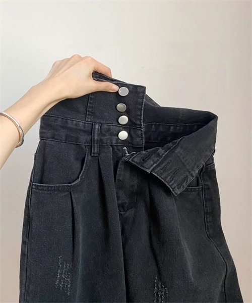 セール】4釦ハイウエストデニムパンツ（デニムパンツ）｜Dream