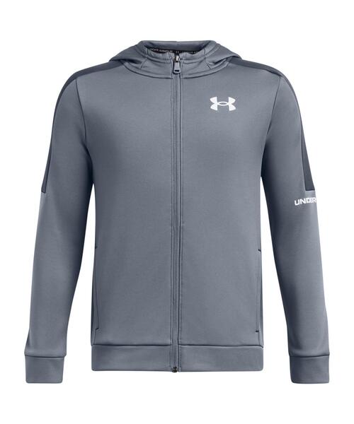 UAアーマーフリース フルジップ フーディー（トレーニング/キッズ）（スウェット）｜UNDER ARMOUR（アンダーアーマー）