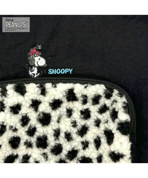 Vintage PEANUTS(ビンテージピーナッツ)の「ルートート / SNOOPY IP.ポシェット.Boa.Peanuts-9S(トートバッグ・レディース・グレー/ベージュ/ブラック・FREE)」の5枚目の写真