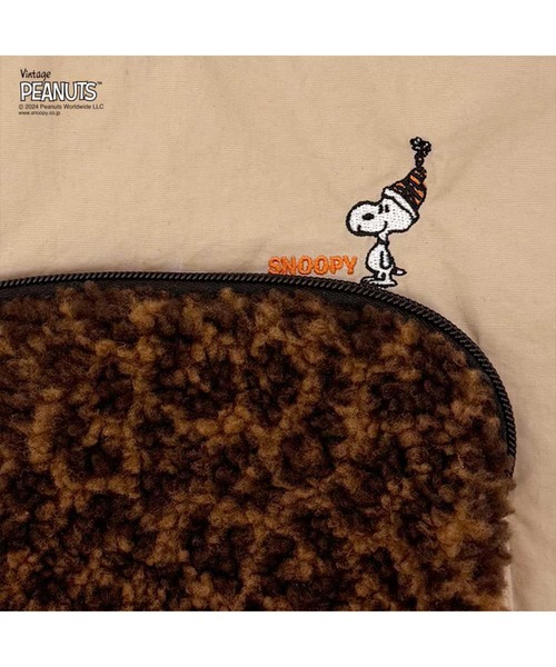 Vintage PEANUTS(ビンテージピーナッツ)の「ルートート / SNOOPY IP.ポシェット.Boa.Peanuts-9S(トートバッグ・レディース・グレー/ベージュ/ブラック・FREE)」の6枚目の写真