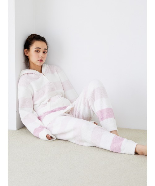 gelato pique（ジェラートピケ）の「ベビモコボーダーパーカ（ルーム